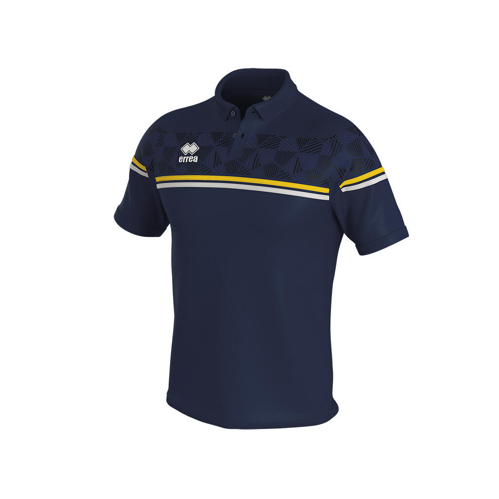 Errea - Polo Errea Dominic - Polo Manches Courtes - Bleu|jaune - 58 4xl - Decathlon
