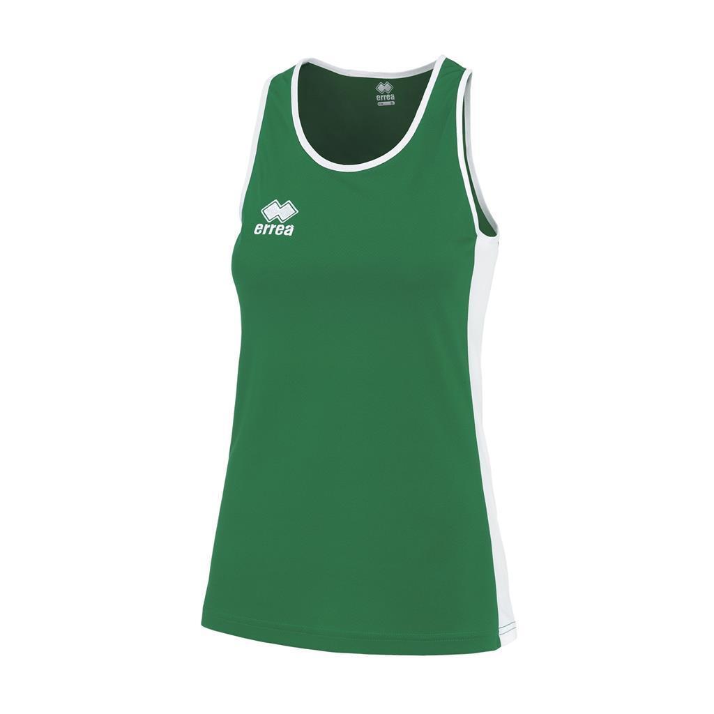 Errea - Débardeur Femme Errea Rachele - T-shirt Sans Manche - Blanc|vert - 56 3xl - Decathlon