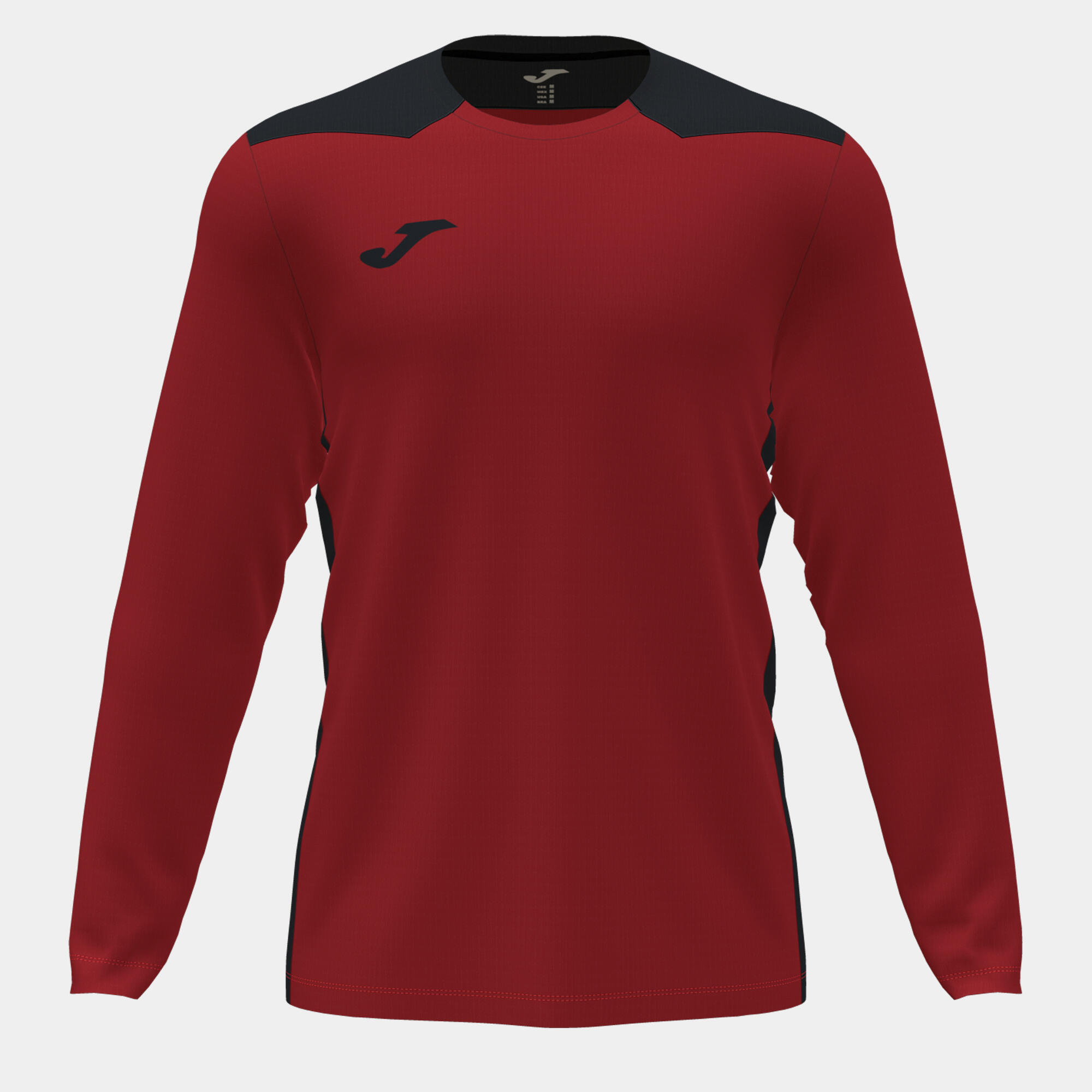 T-shirt manga comprida futebol criança joma championship vi vermelho