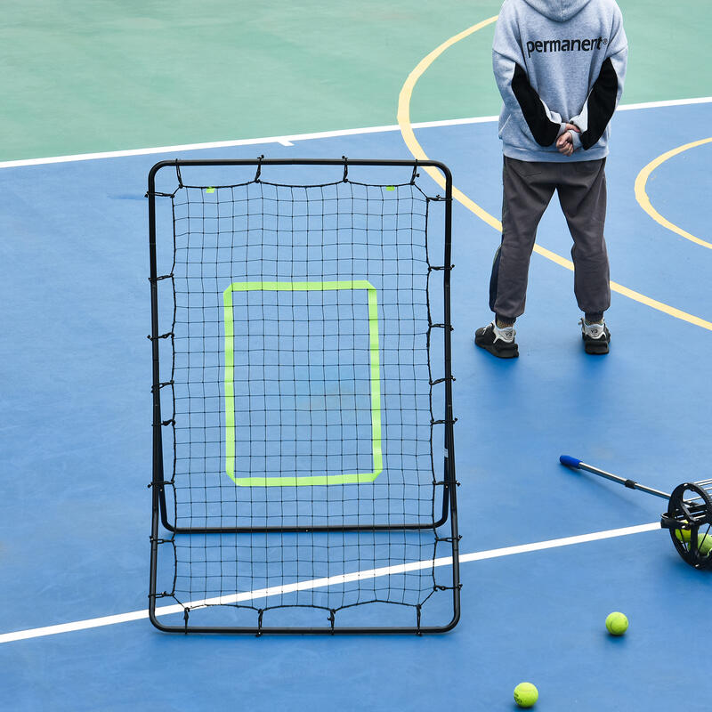 HOMCOM Plasa Elastica  pentru Fotbal și Rugby, Portabila, 90x80x140cm