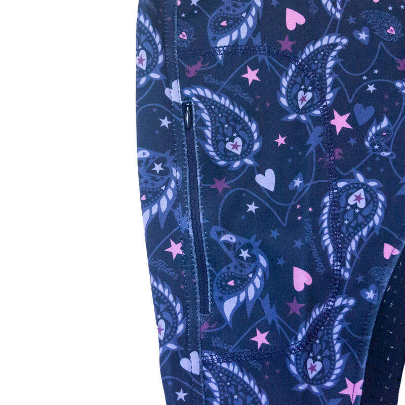 Legging équitation full grip enfant Imperial Riding Cosmic Sparkle AOP