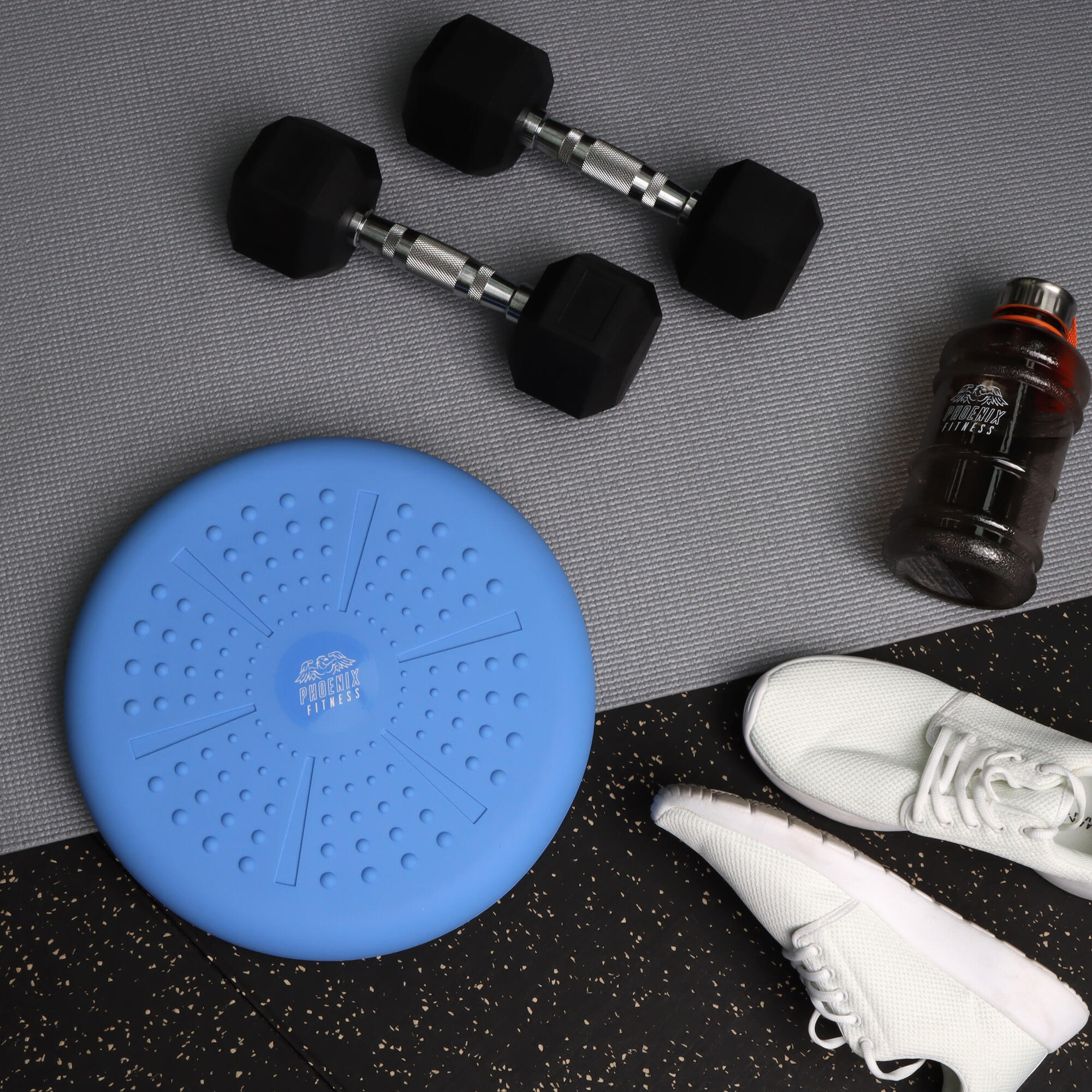 Phoenix Fitness 33 cm dubbelzijdig sensorisch kussen 2/6