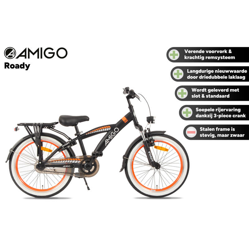 AMIGO Vélo garçon Roady 24 Pouces 38,5 cm Garçon Frein à rétropédalage