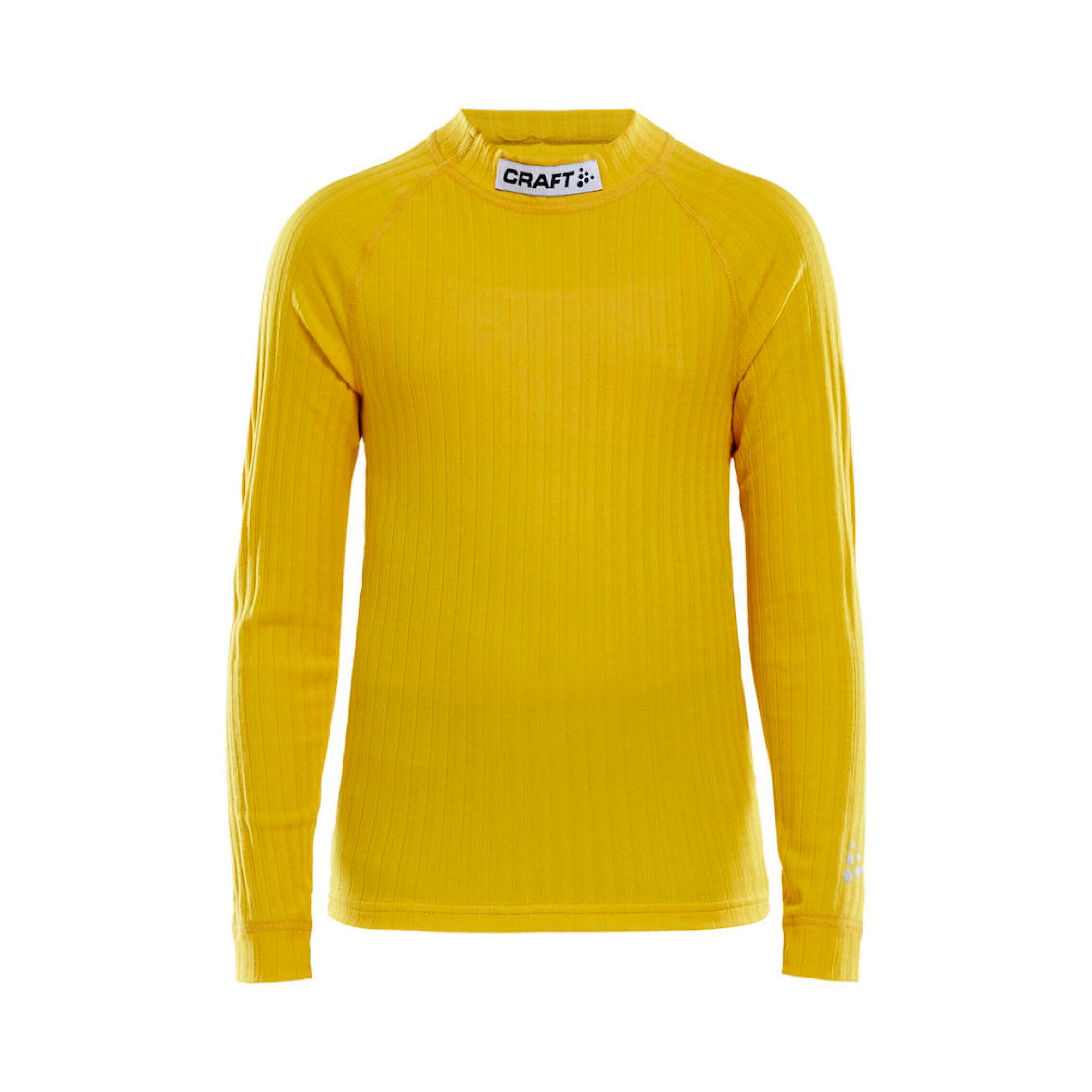 Craft - Maillot Compression Enfant Progress Cn Ls - Sous Pull - Jaune - 6 À 8 Ans - Decathlon
