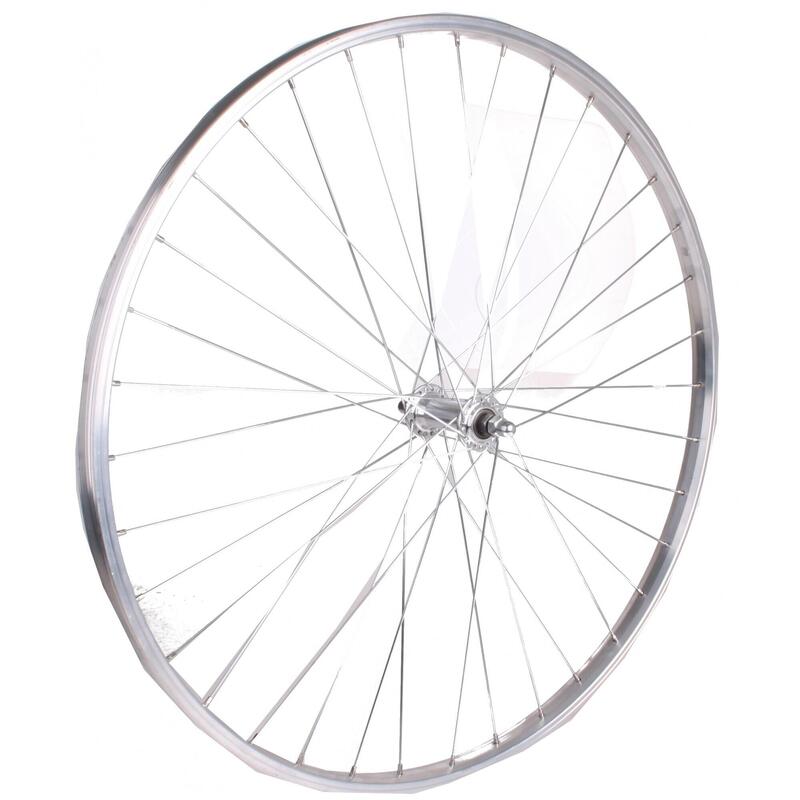 roue avant hybride de 28 pouces Velgrem en aluminium 36 g d'argent