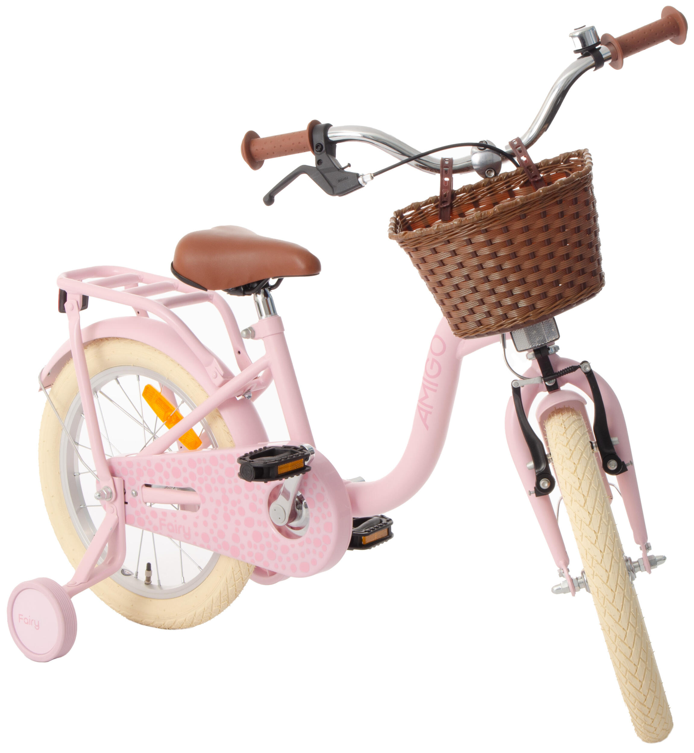 AMIGO Meisjesfiets Fairy 16 Inch Meisjes Terugtraprem Roze 4/7