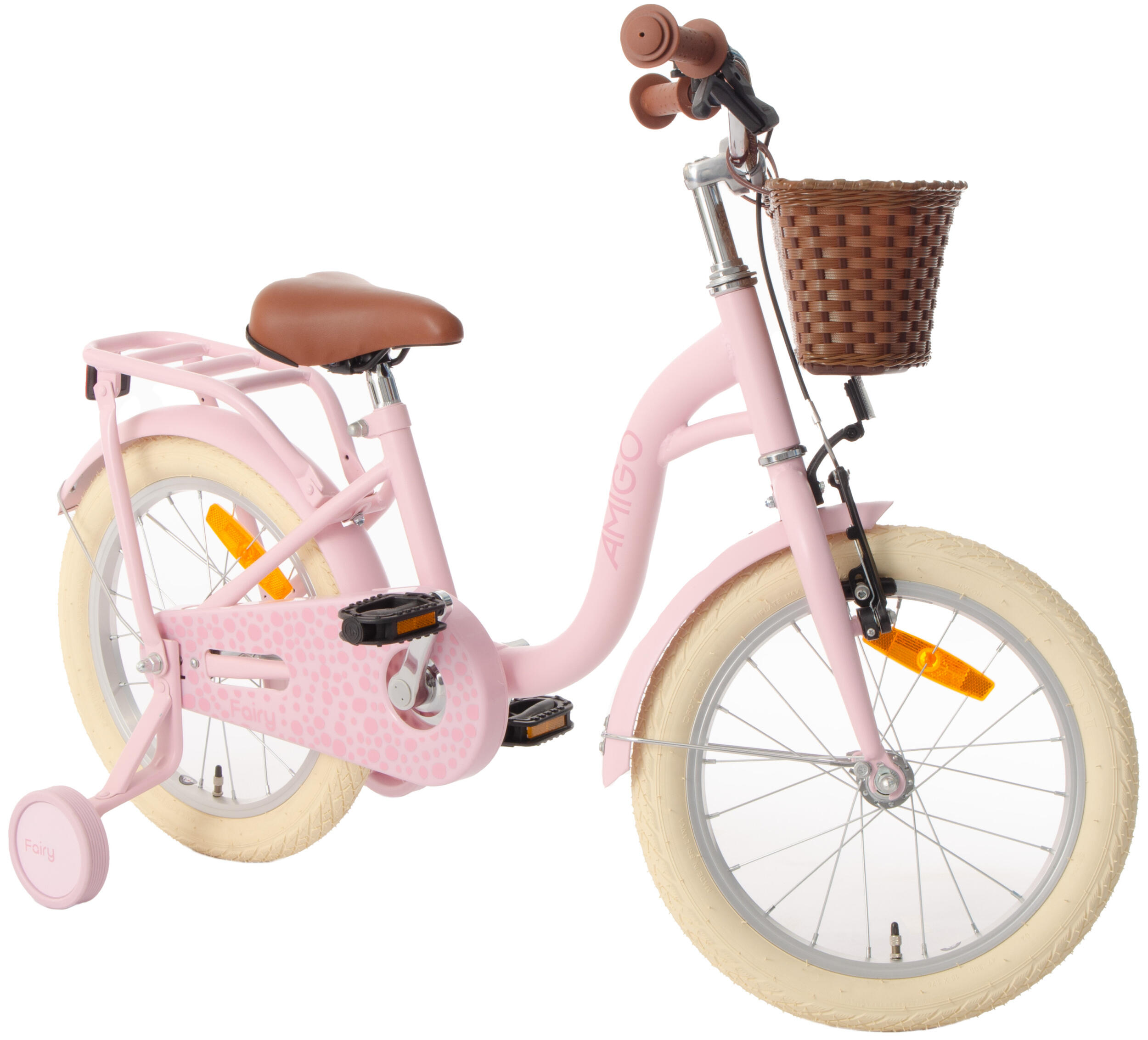AMIGO Meisjesfiets Fairy 16 Inch Meisjes Terugtraprem Roze 5/7