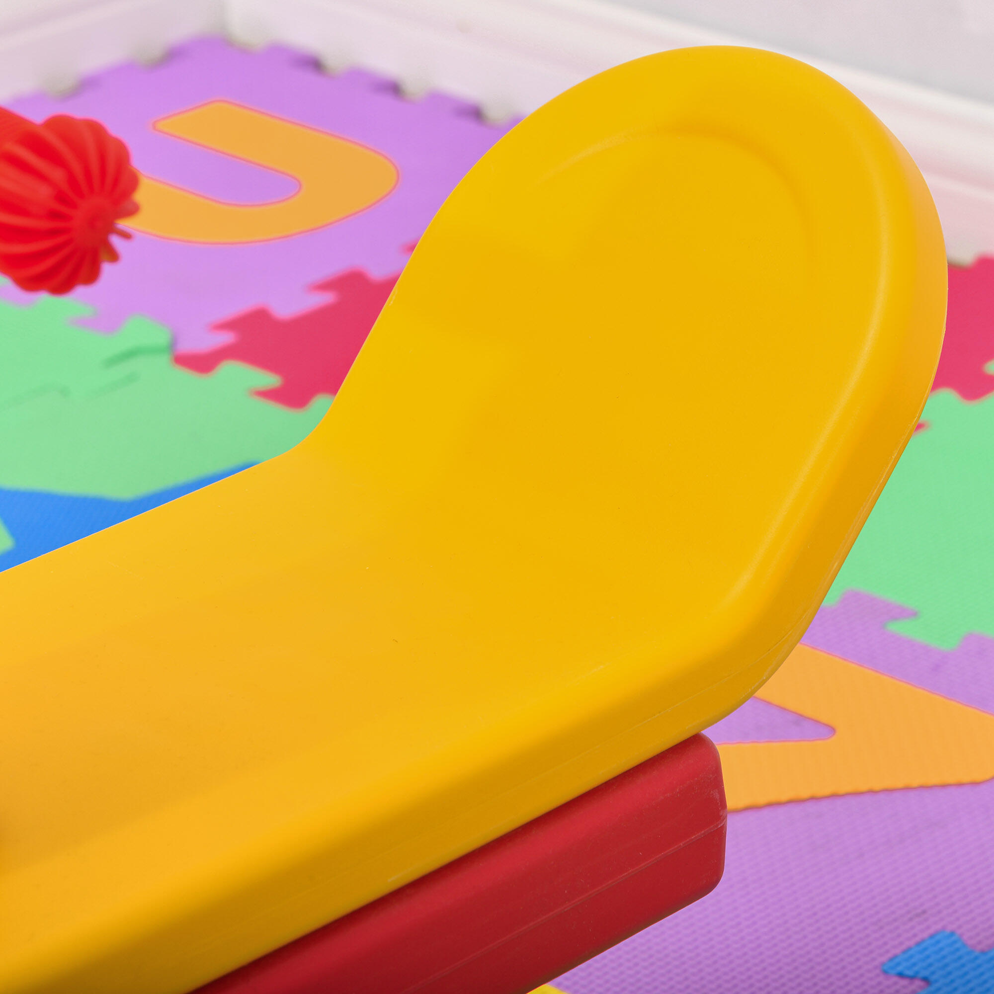 Balancín para Niños HOMCOM 150x32x60 cm Amarillo, Rojo y Azul 4/7