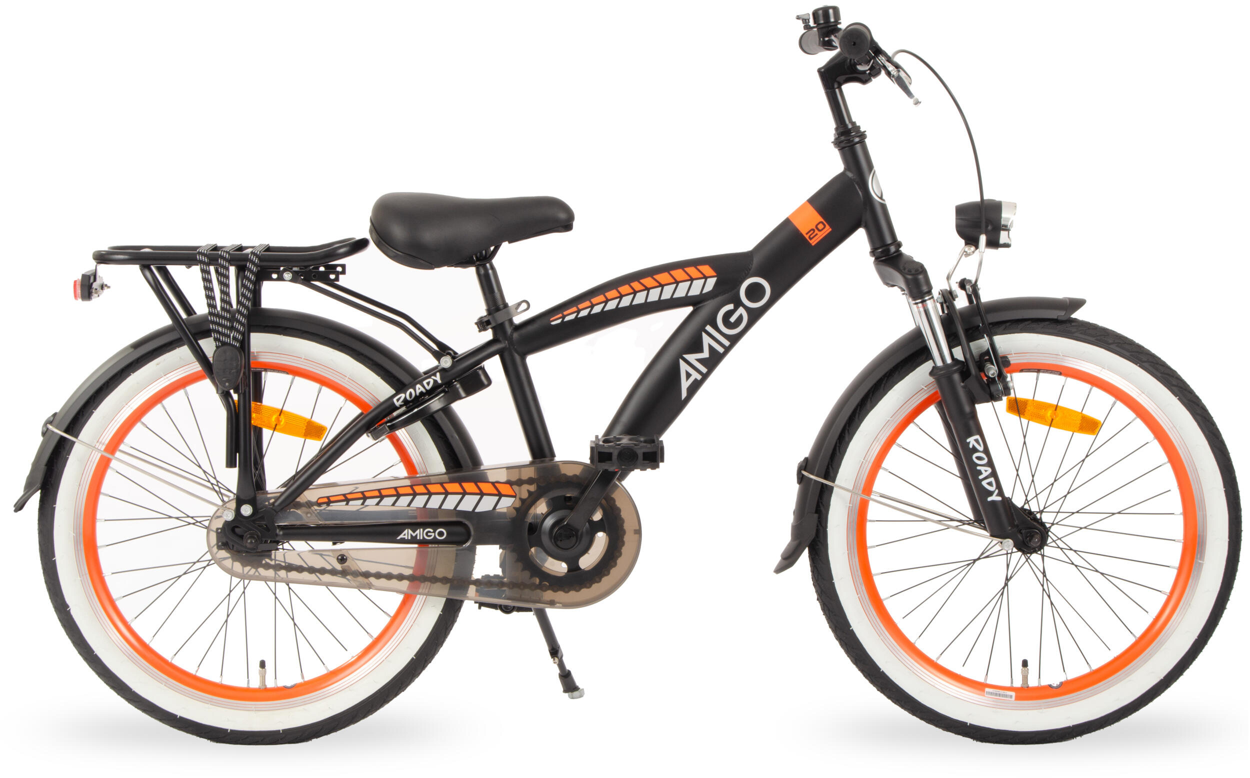 AMIGO AMIGO Jongensfiets Roady 20 Inch 31 cm Jongens Terugtraprem Zwart/Oranje