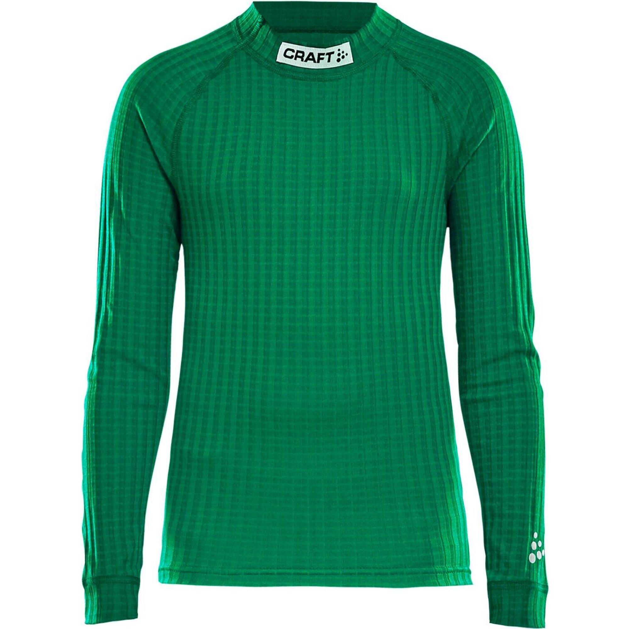 Craft - Maillot Compression Enfant Progress Cn Ls - Sous Pull - Vert - 8 À 10 Ans - Decathlon