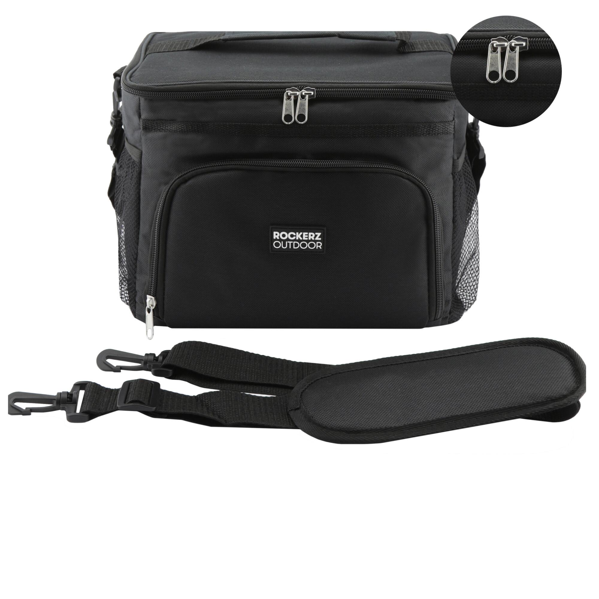 4 laags geïsoleerde Koeltas - Lunchtas - Picknicktas - 15 liter - Kleur: Zwart 6/7
