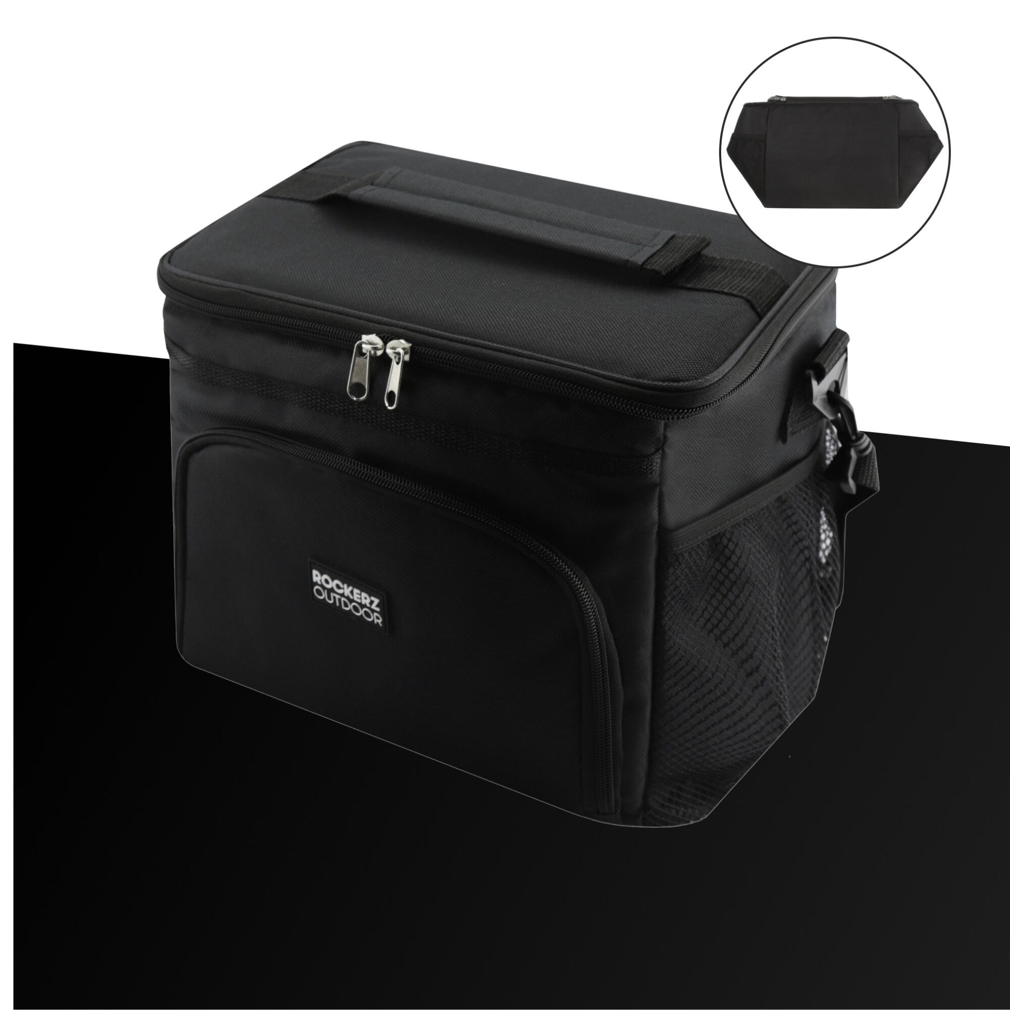 4 laags geïsoleerde Koeltas - Lunchtas - Picknicktas - 15 liter - Kleur: Zwart 4/7
