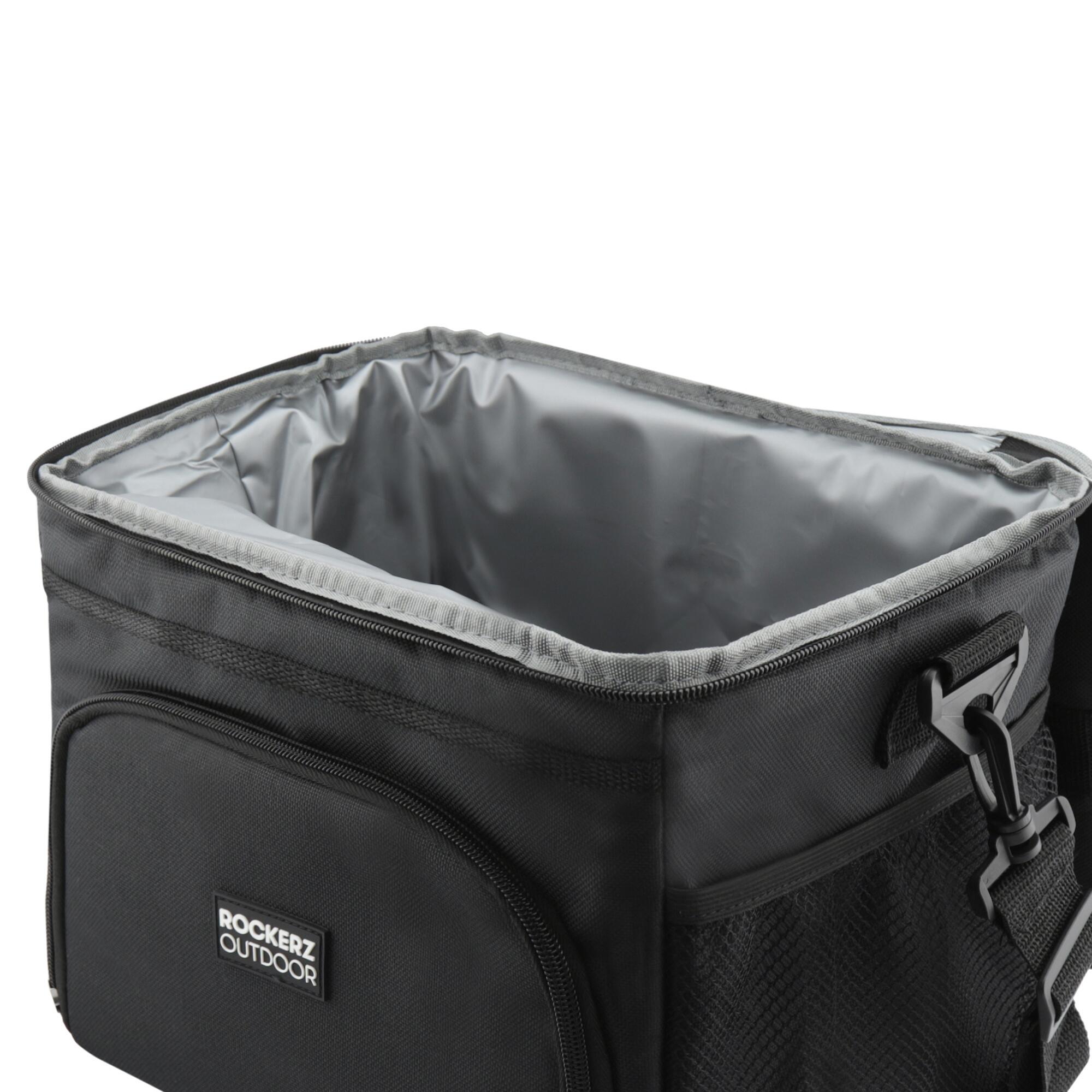 4 laags geïsoleerde Koeltas - Lunchtas - Picknicktas - 15 liter - Kleur: Zwart 5/7