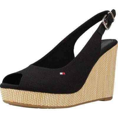 Sandalias Mujer Tommy Hilfiger Iconic Elena Sling Back Negro