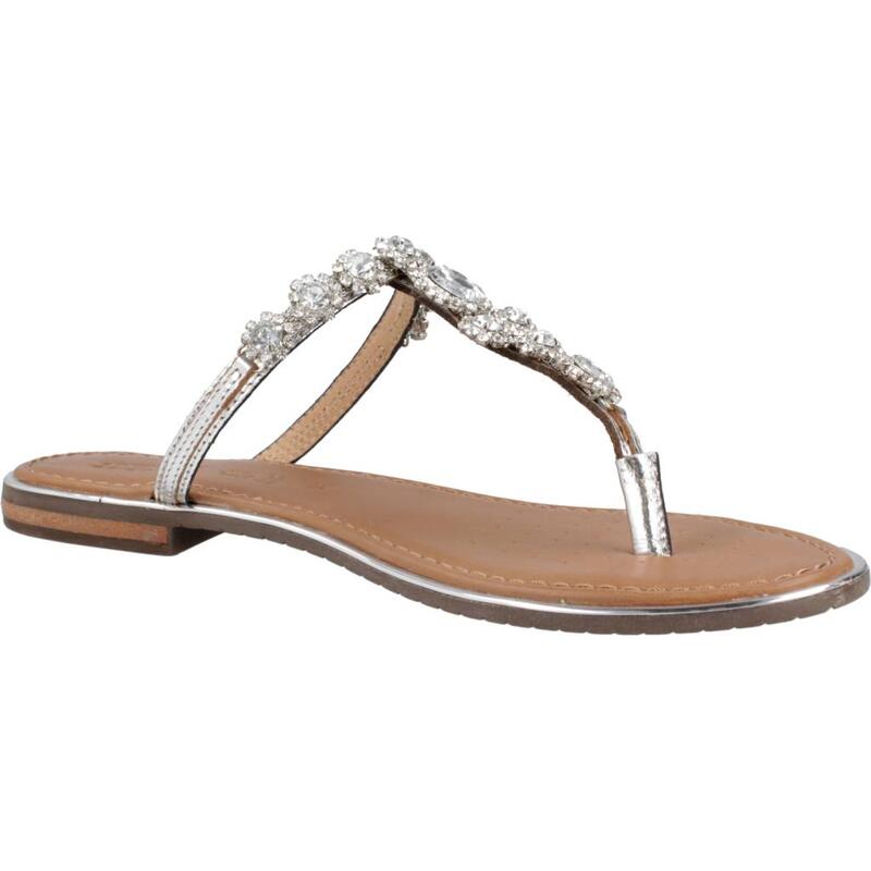 Sandalias Mujer Geox D Sozy Plus Plata