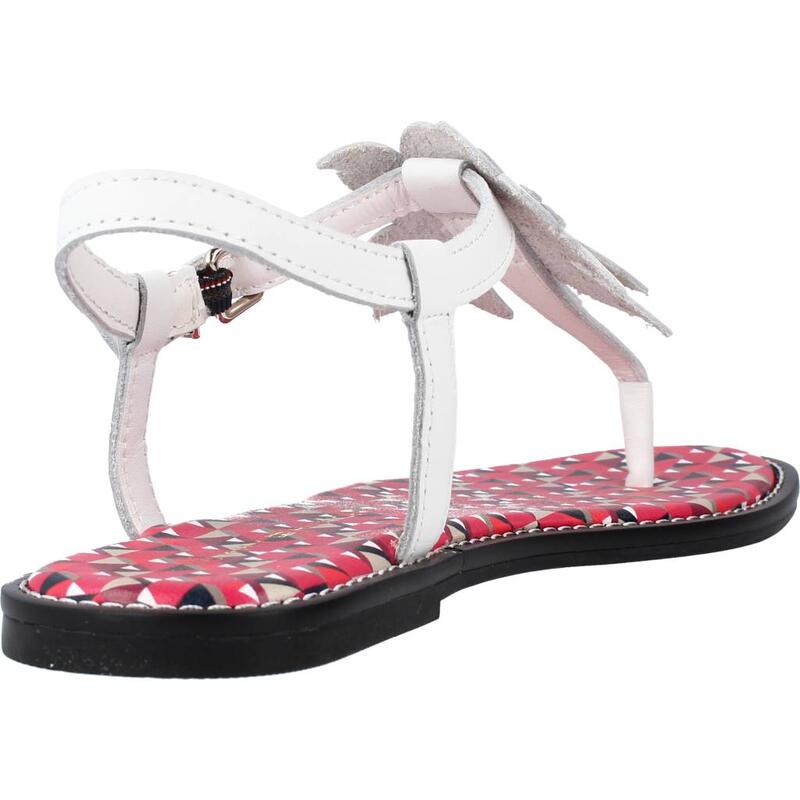 Sandalias Mujer Tommy Hilfiger Th Geo Print Flat Sandal Blanco