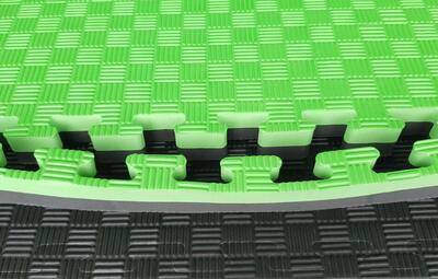 Puzzelmat |100 x 100 x 2 cm | groen / zwart