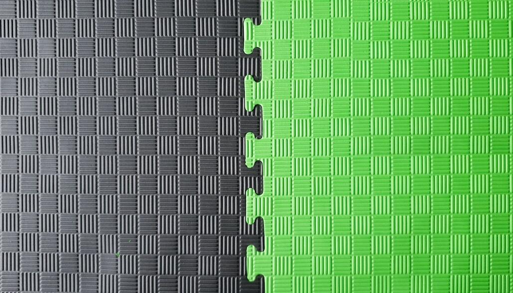 Puzzelmat | 100 x 100 x 4 cm | Groen / Zwart 4/5