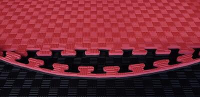 Legend puzzelmat sportvloer | 100 x 100 x 2 cm | rood / zwart