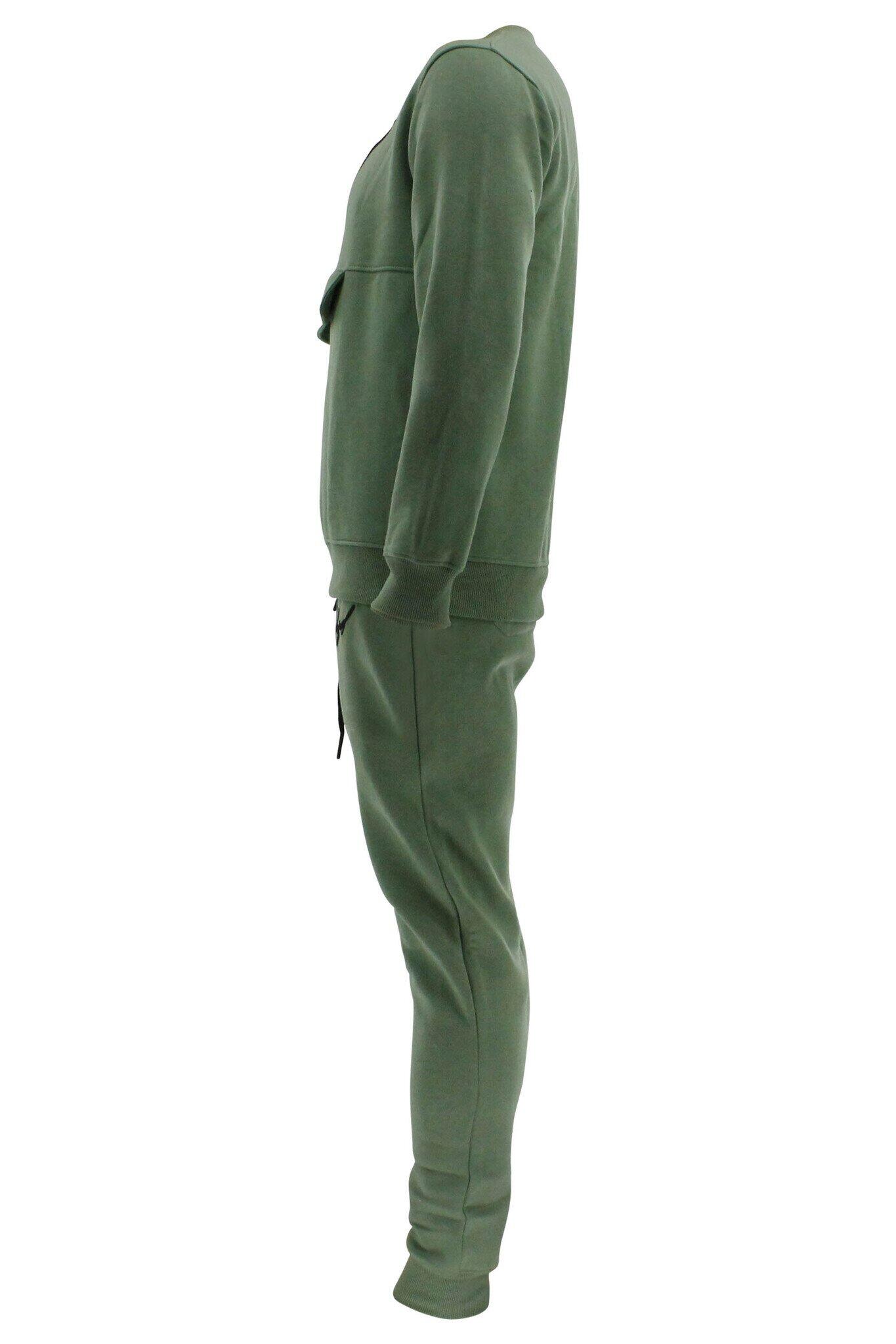 Joggingpak sweater Heren/Dames signature Milano Olive Fitness en Hardlopen 3/5