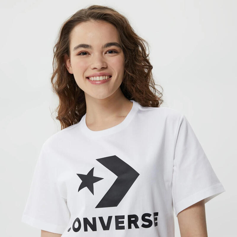Tricou unisex Converse Logo Chev Tee, Alb
