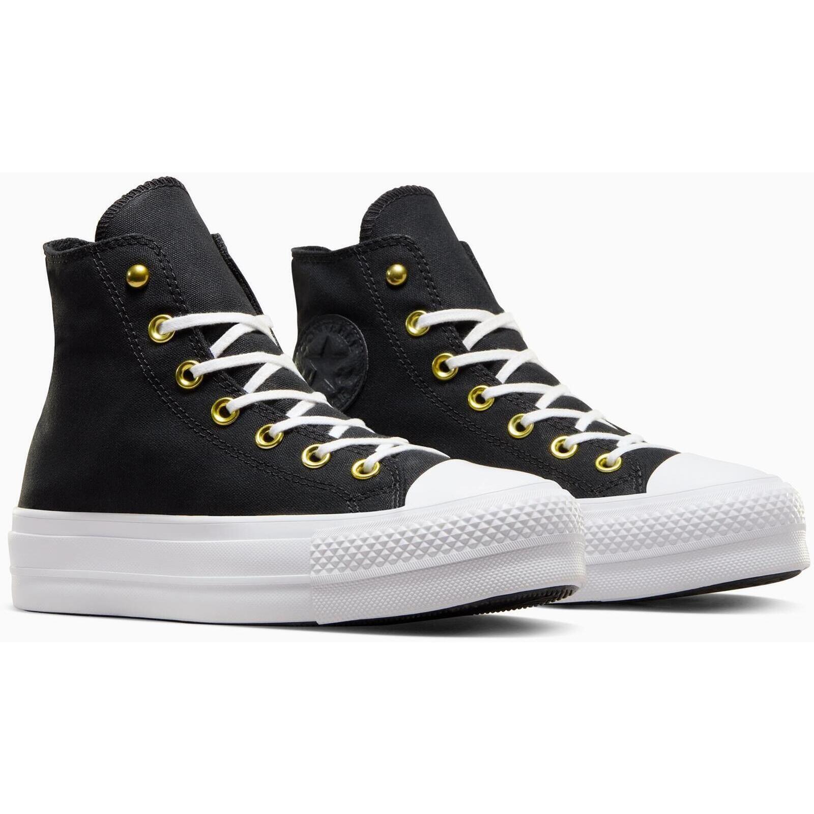 Calçado Converse Ctas Lift Hi, Preto, Mulheres 3/5