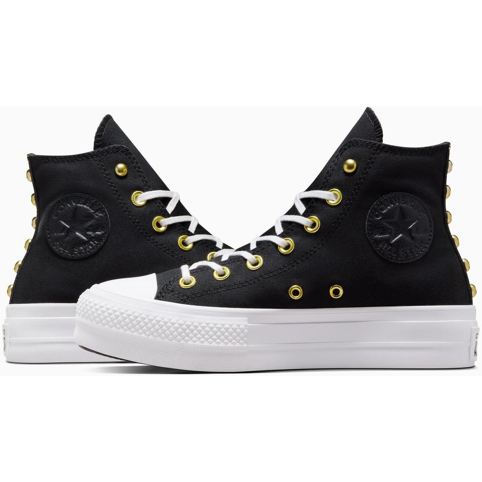 Calçado Converse Ctas Lift Hi, Preto, Mulheres 4/5