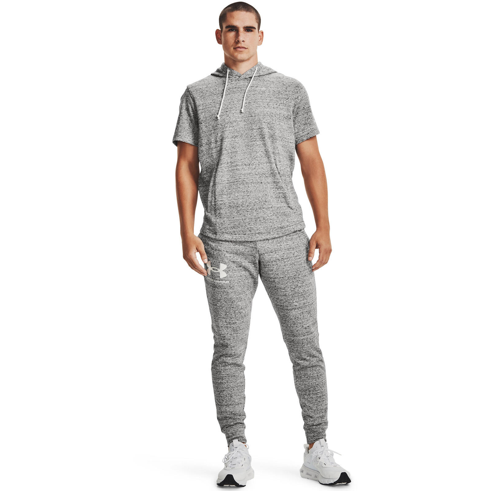 Broek Under Armour UA Rival Terry, Grijs, Mannen 3/6