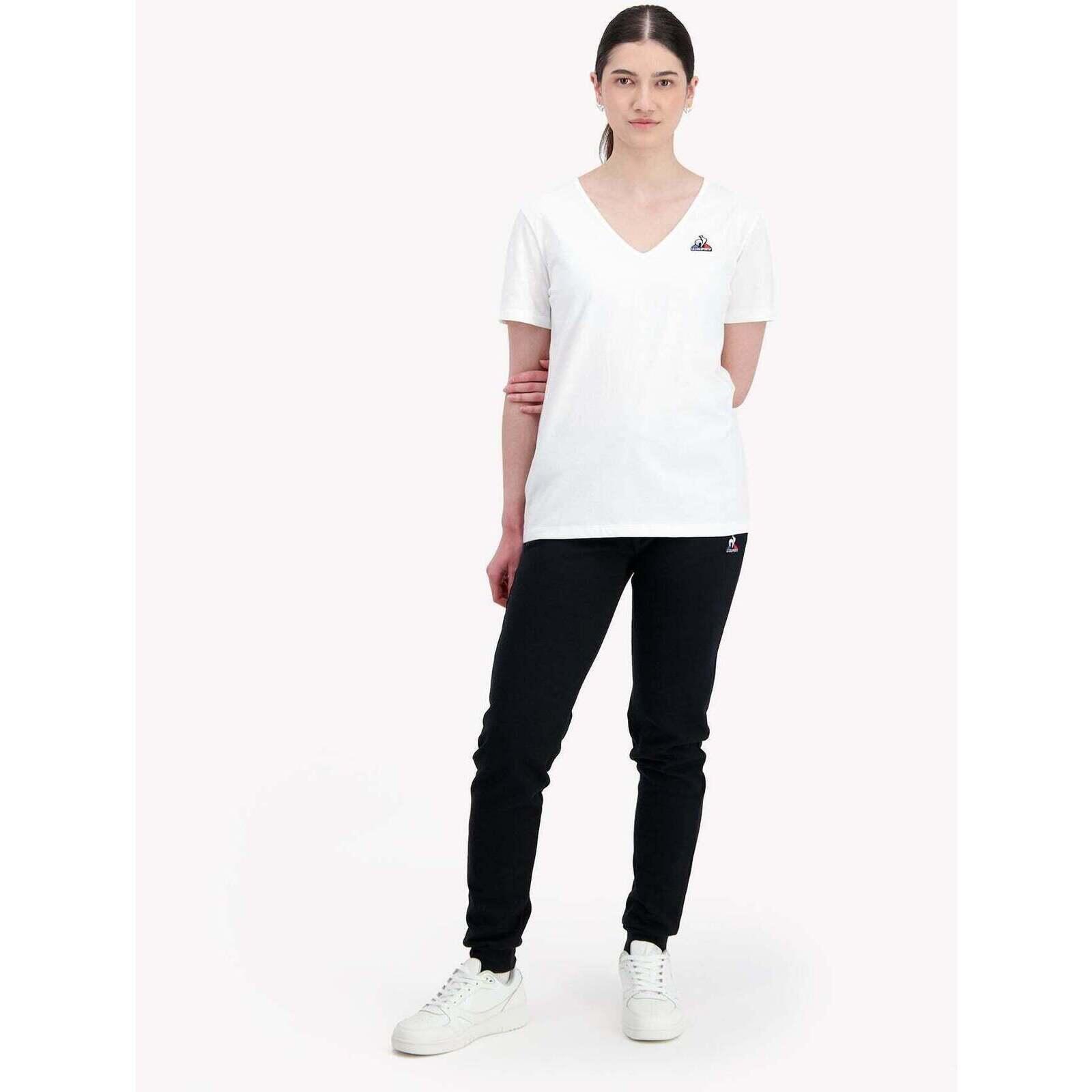 Podkoszulek Le Coq Sportif Ess Tee Ss Col V N1, Kobiety 3/5