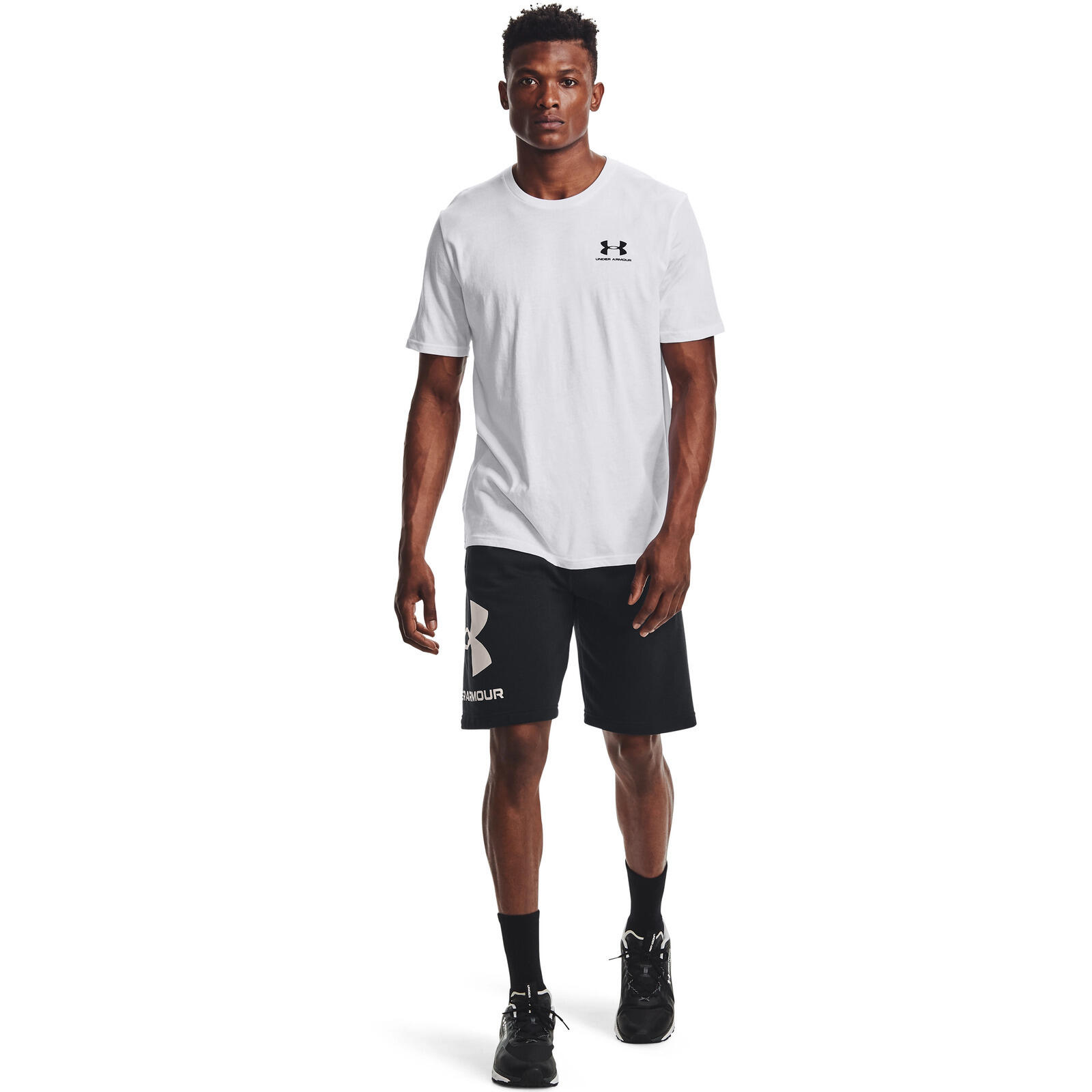 T-shirt Under Armour Sportstyle, Blanc, Hommes 3/7