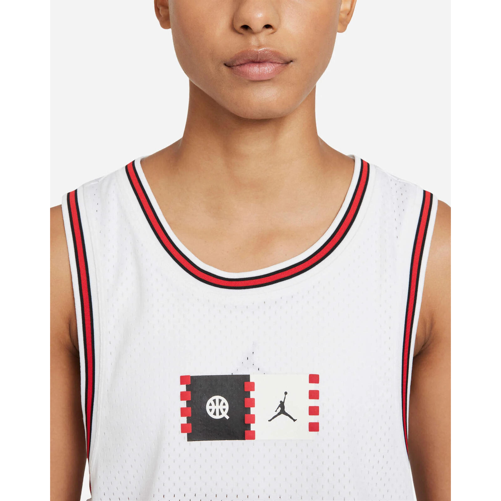 Camiseta Nike Air Jordan Quai 54 Essential, Blanco, Mujer 5/5