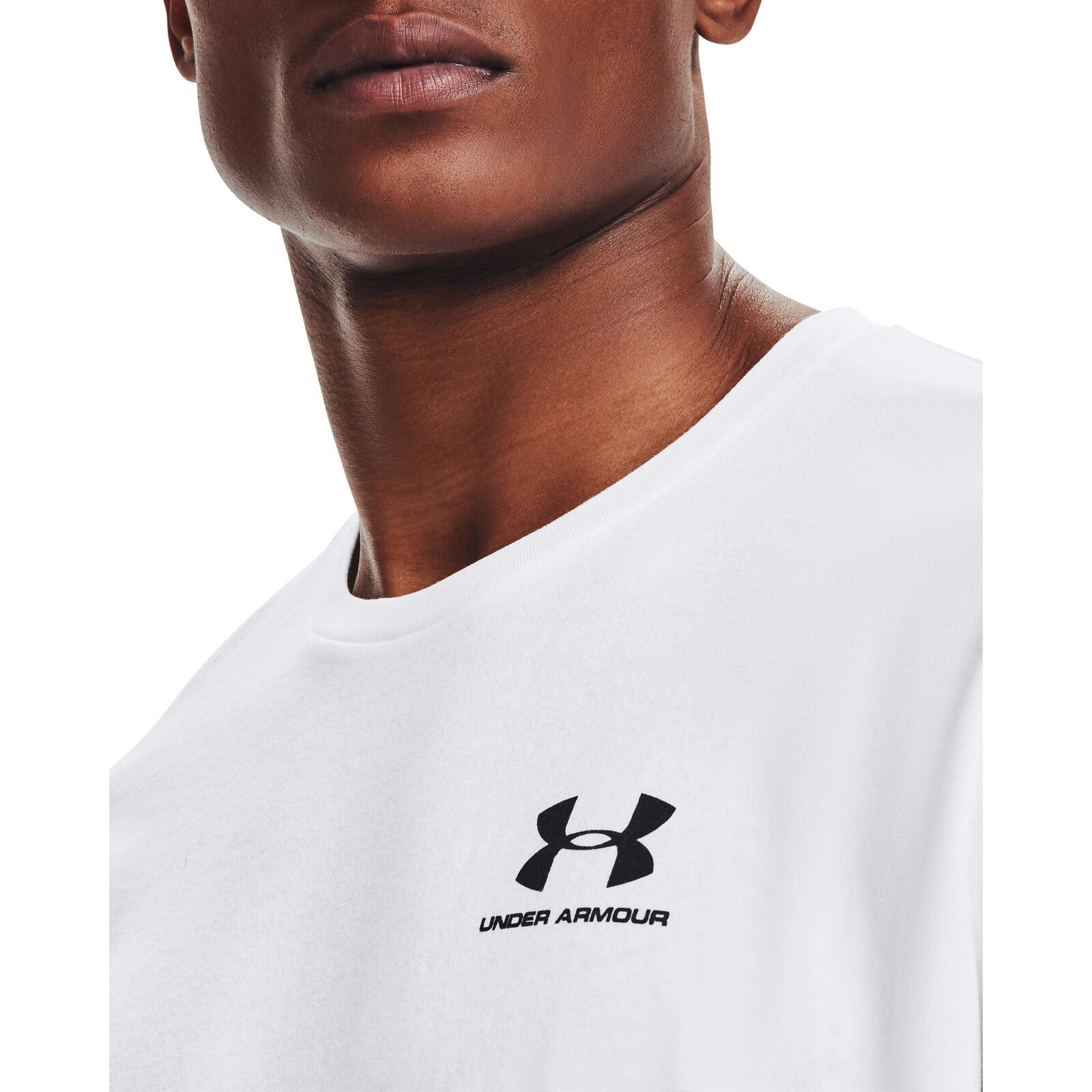 T-shirt Under Armour Sportstyle, Blanc, Hommes 4/7