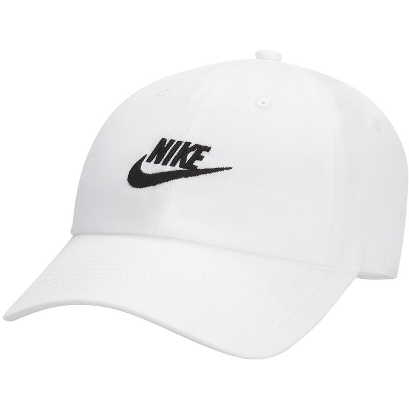 Gorra Nike Club Unstructured Futura Wash Cap, Blanco, Unisexo