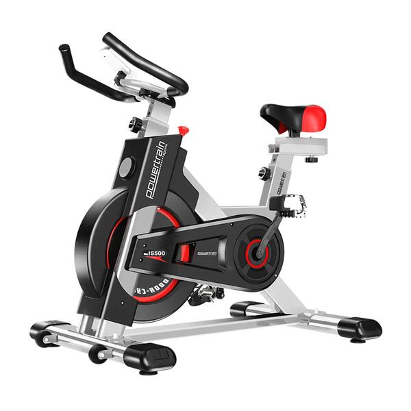 Heavy duty spin bike with a solid steel frame