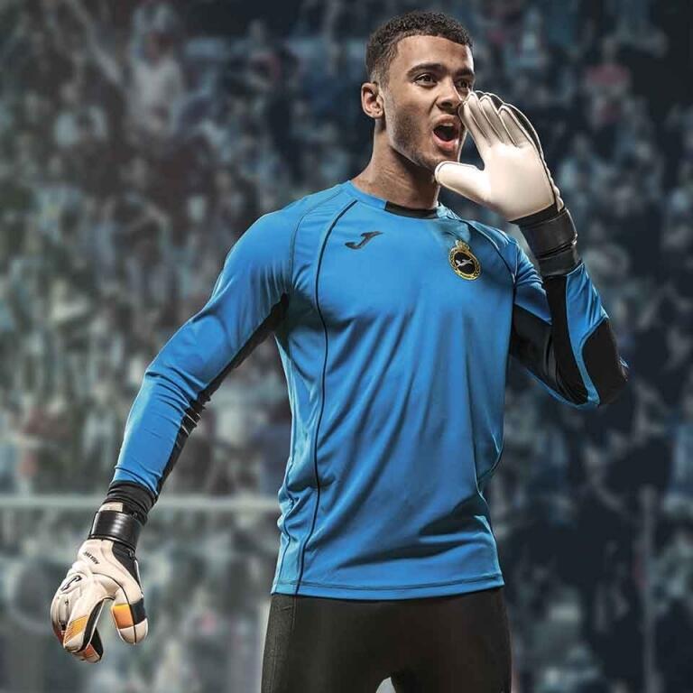 Camiseta Manga Larga Fútbol Hombre Joma Protec Coral Flúor 4/5