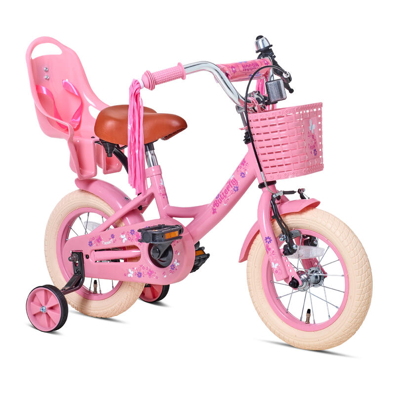 Vélo Enfant Nogan Butterfly - 12 pouces - Rose