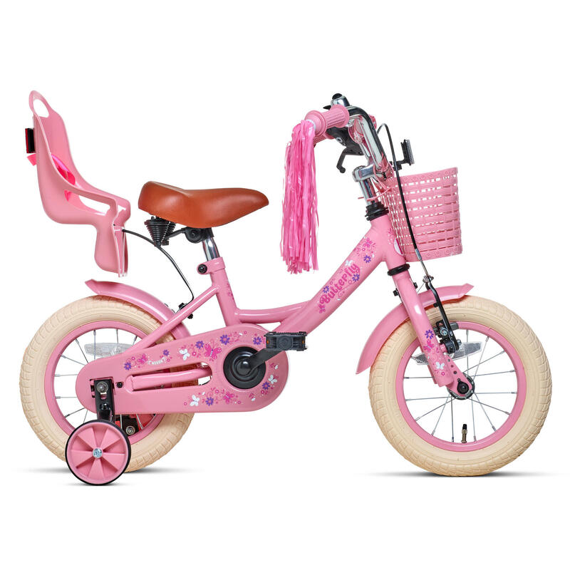 Vélo Enfant Nogan Butterfly - 12 pouces - Rose