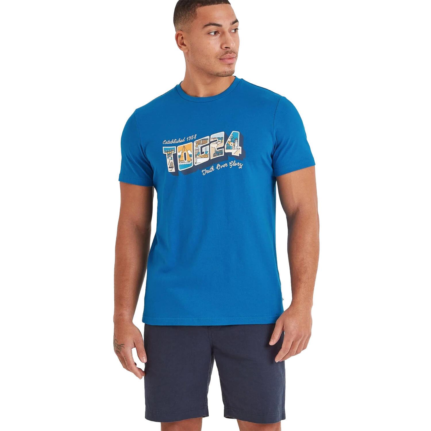 Uomo Tshirt WOODLEY (blu scuro)