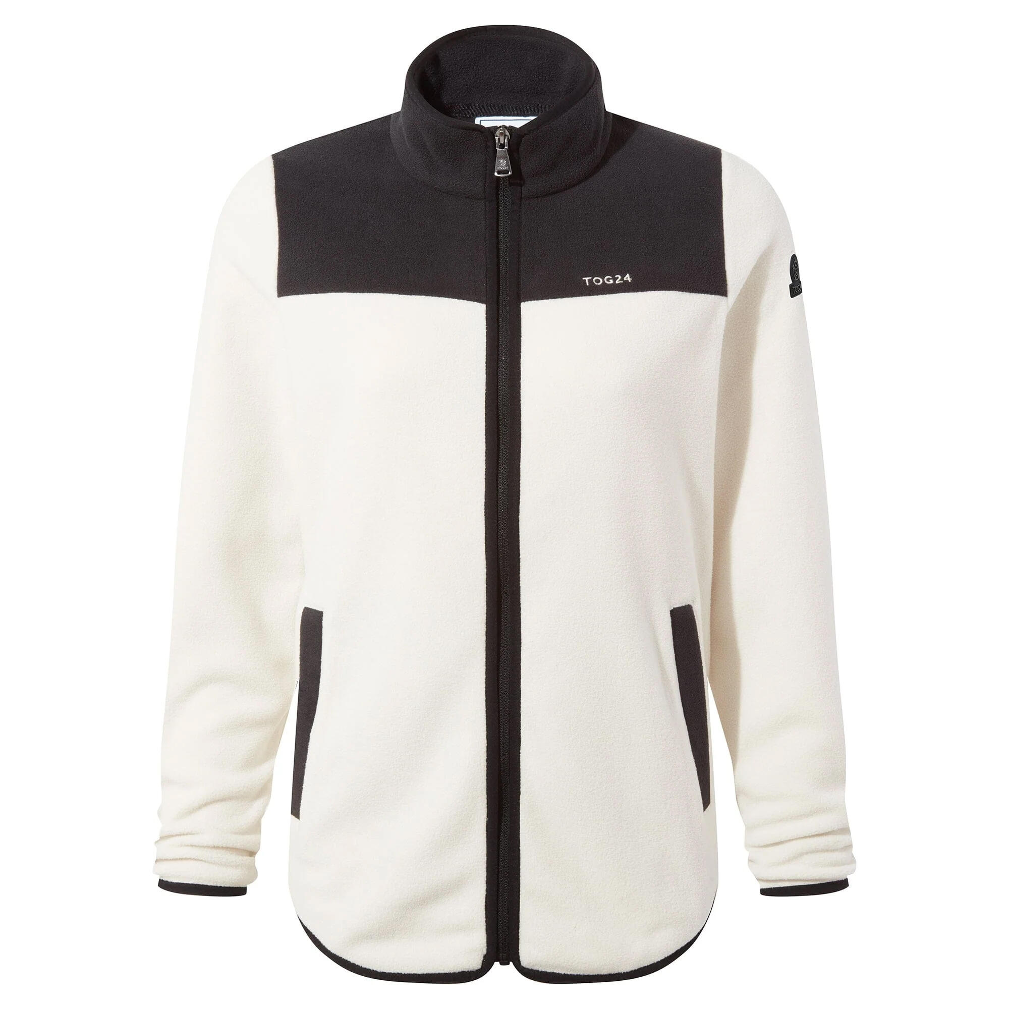 Women's CARTY fleece jacket (Beige / Black)