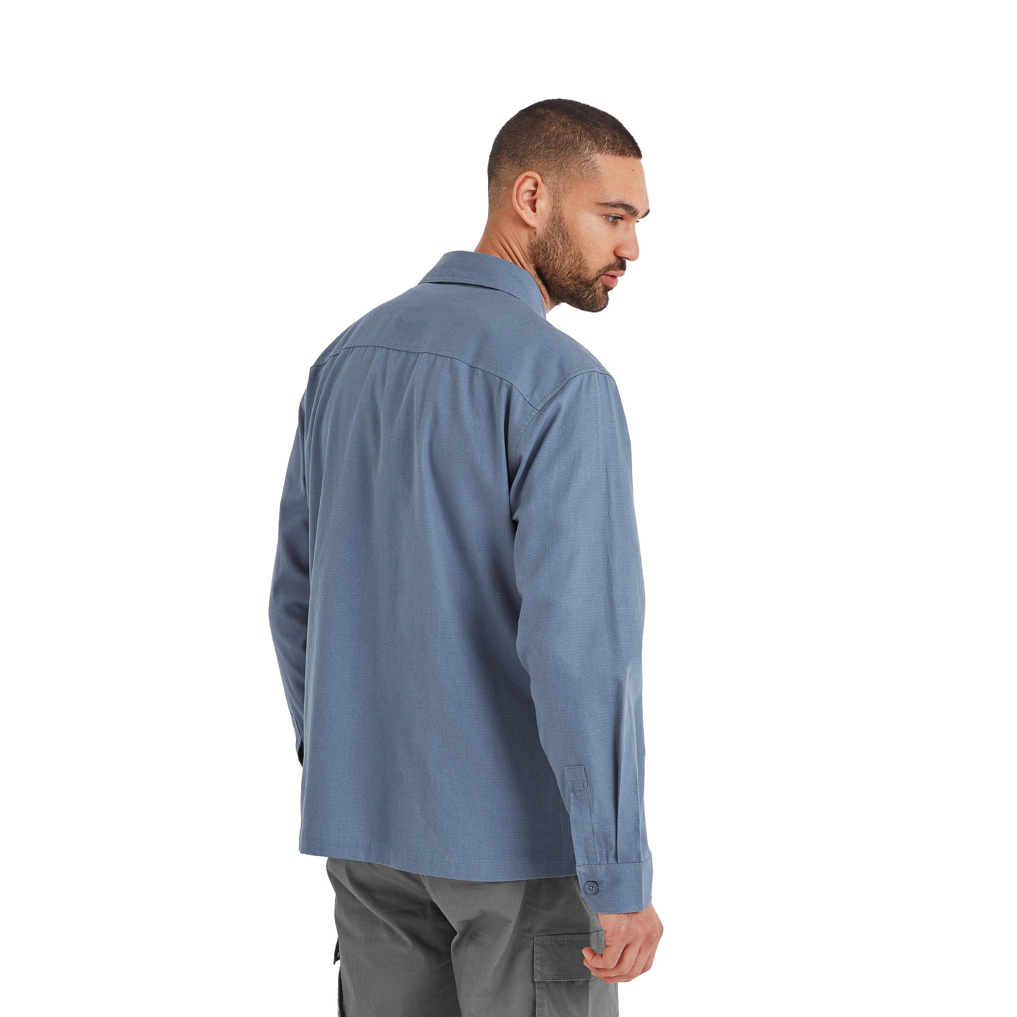 HATCH Giacca camicia Uomo (Blu acciaio)