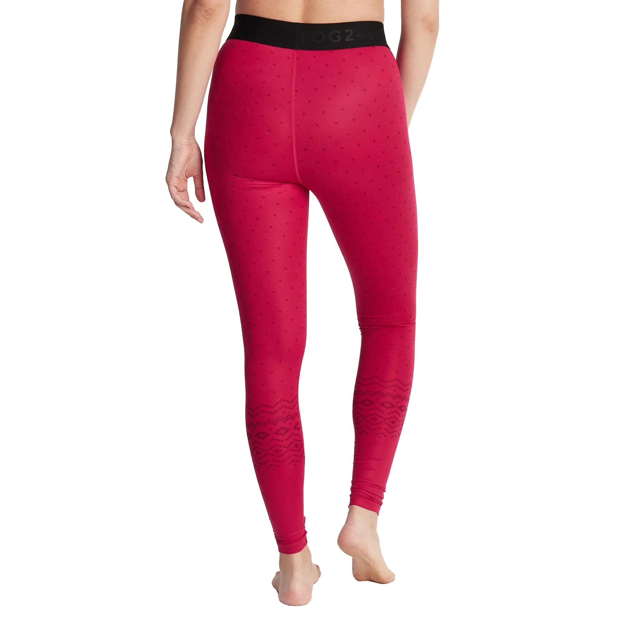 Women's SNOWDON thermal leggings (Dark pink)