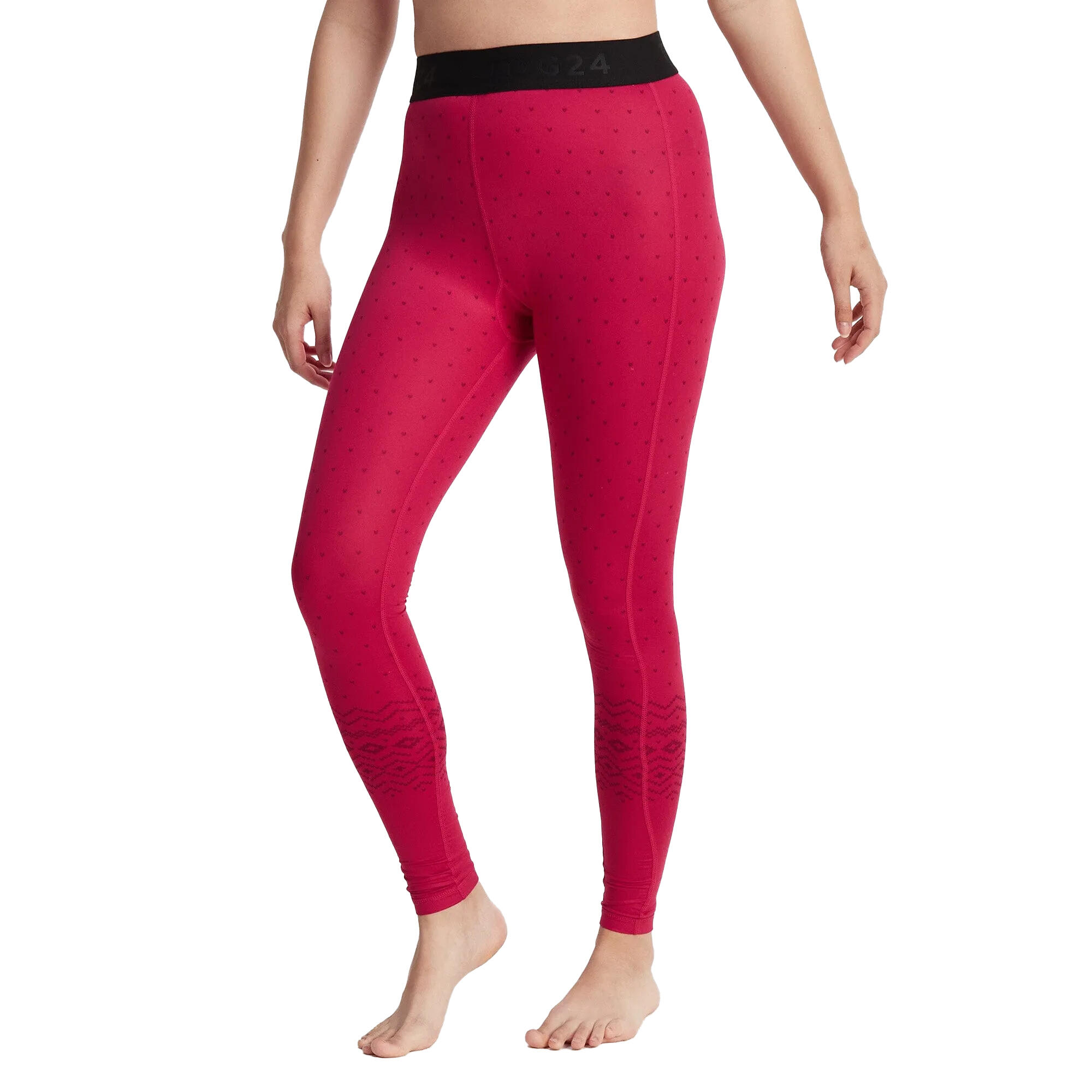 Women's SNOWDON thermal leggings (Dark pink)