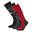 Chaussettes de ski BERGENZ Homme (Noir / Rouge piment / Gris foncé)