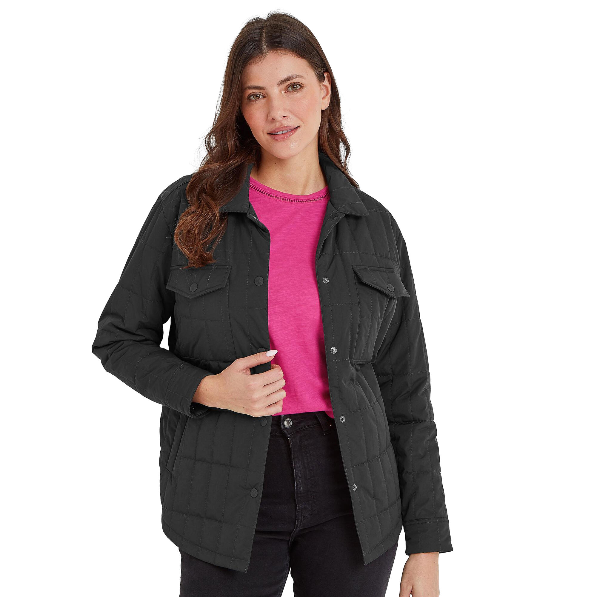 Women's RINDER shirt jacket (Faded black)