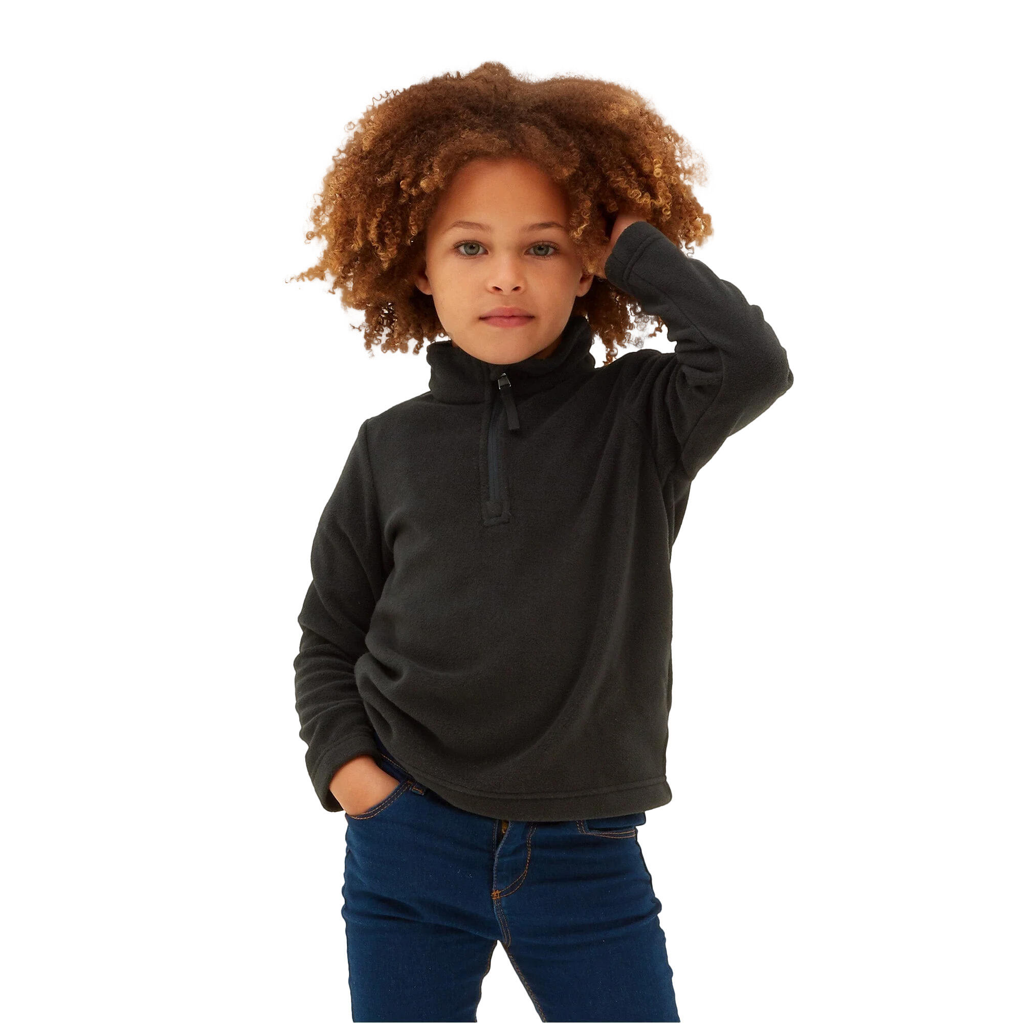 TOFFOLO Children's fleece top (Black)