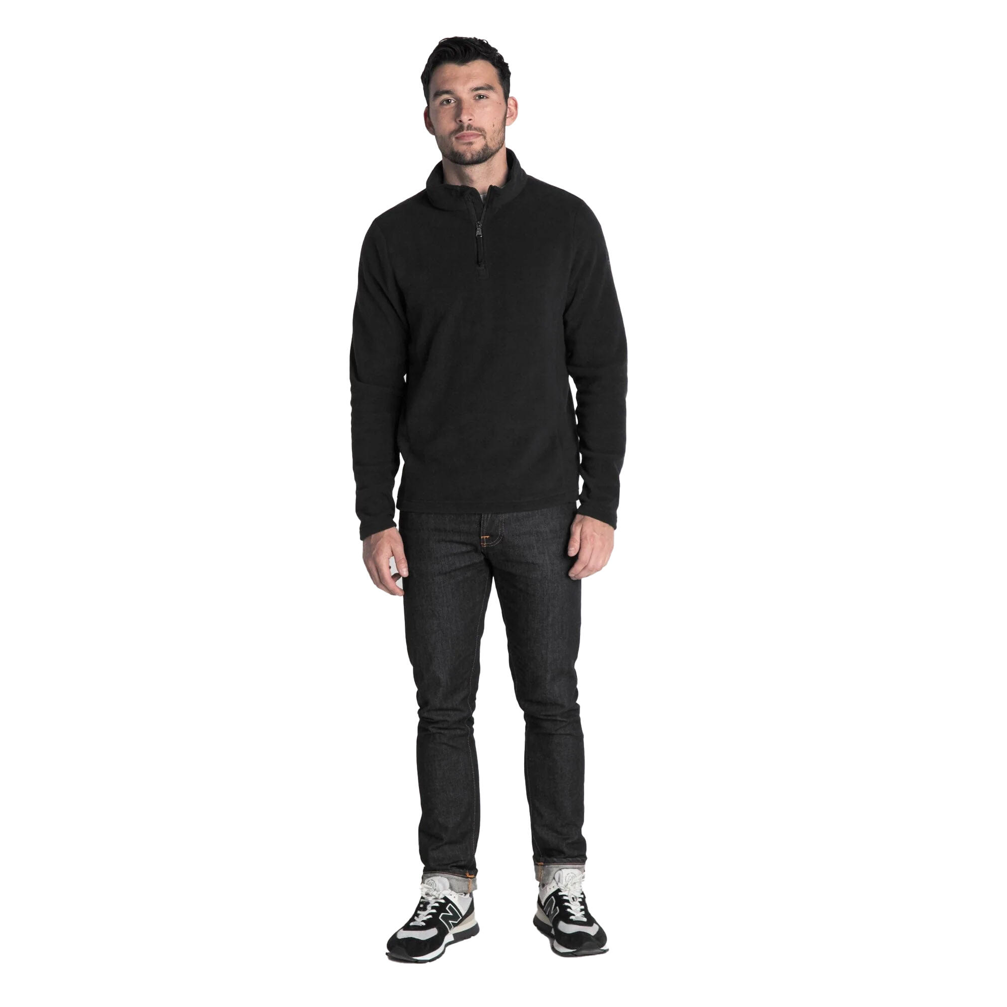 Men's REVIVE fleece top (Black)