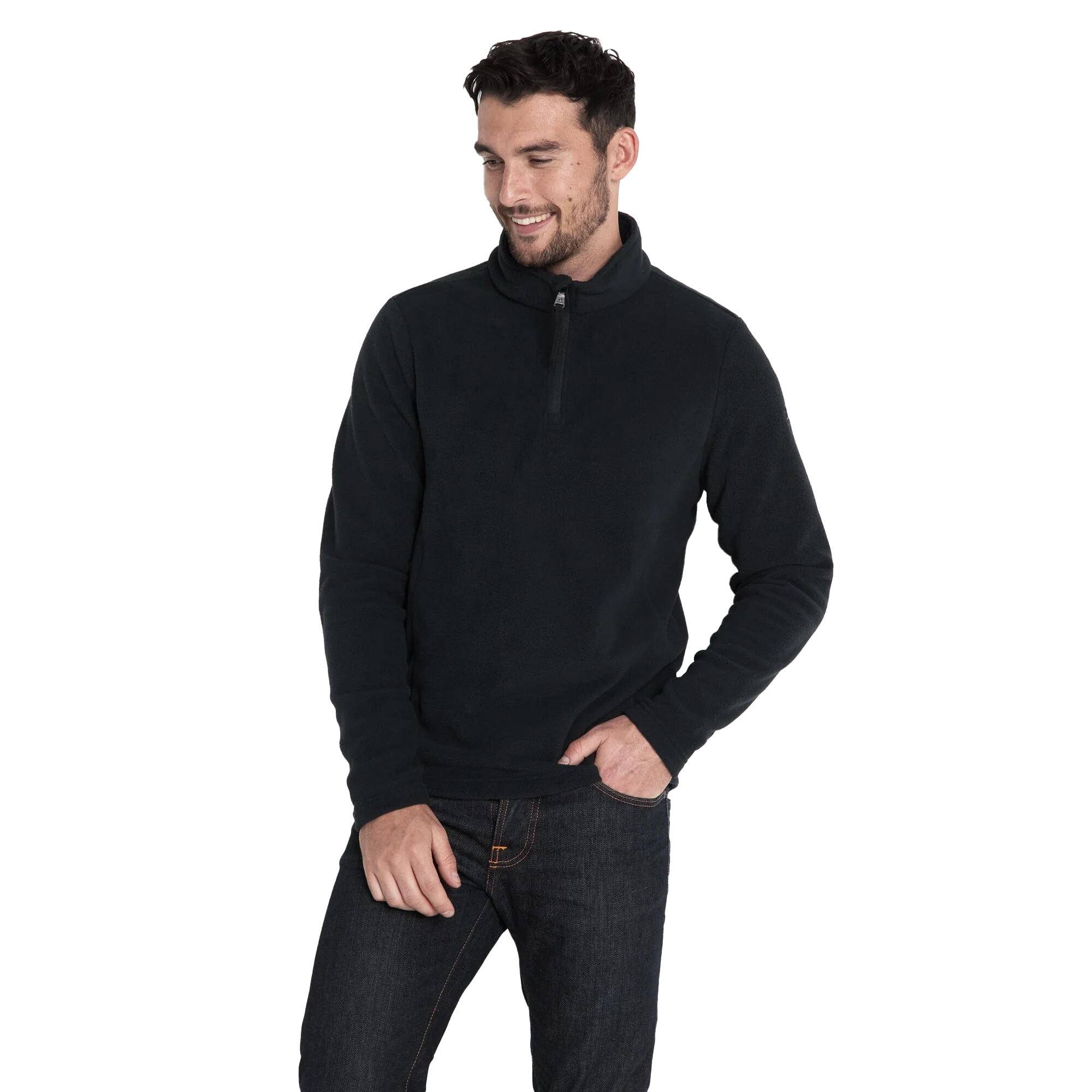 Men's REVIVE fleece top (Black)