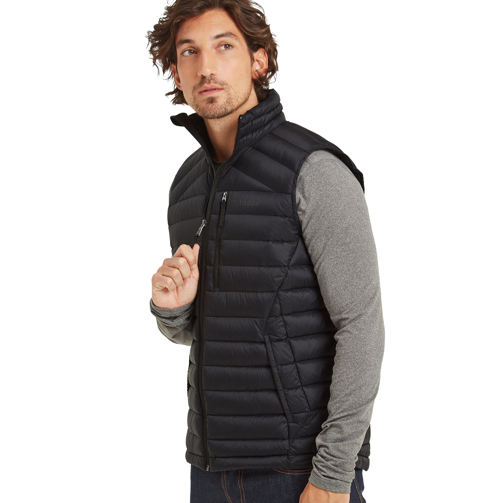 DRAX Men's sleeveless jacket (Black)