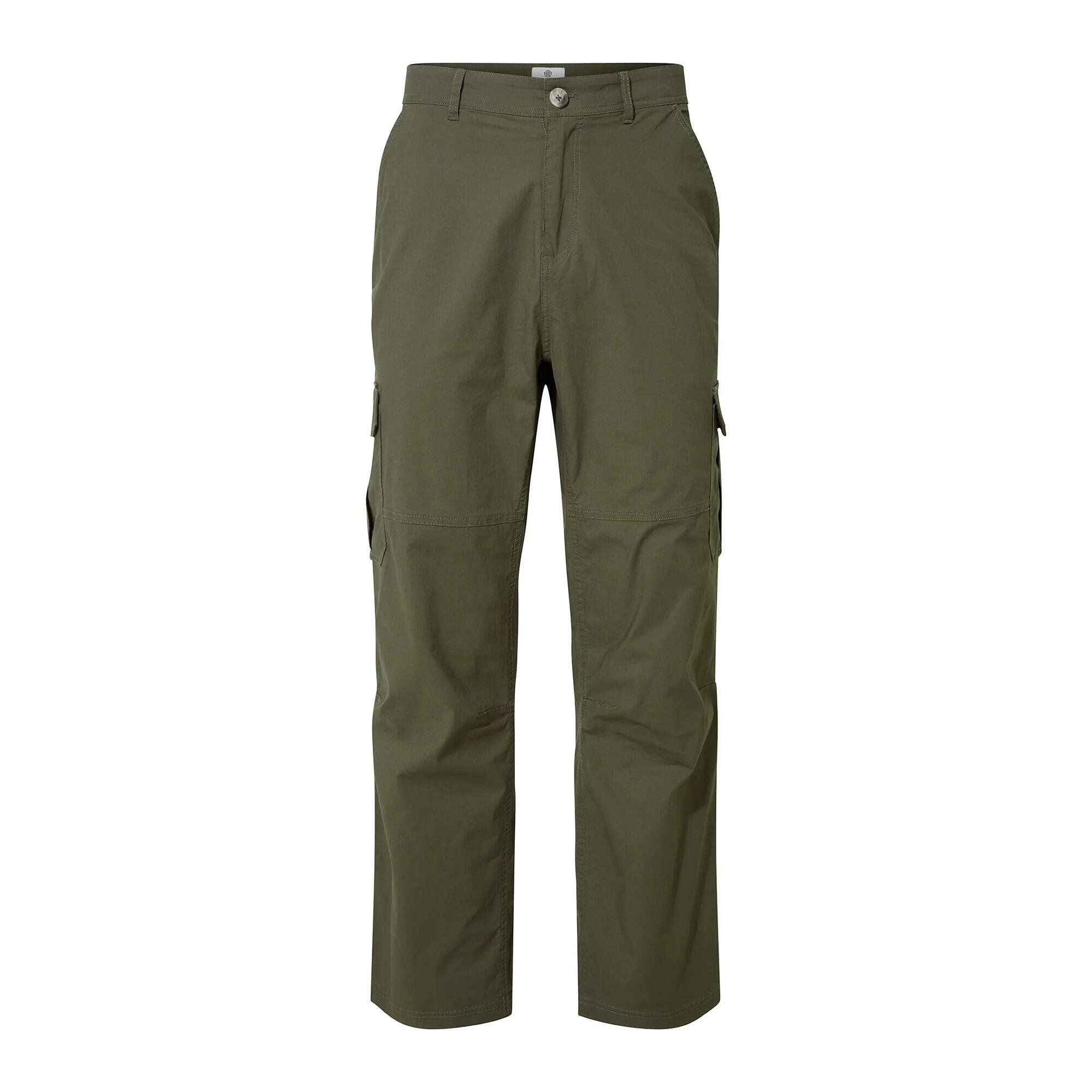 Uomo Pantaloni cargo DIBDEN (verde cachi)