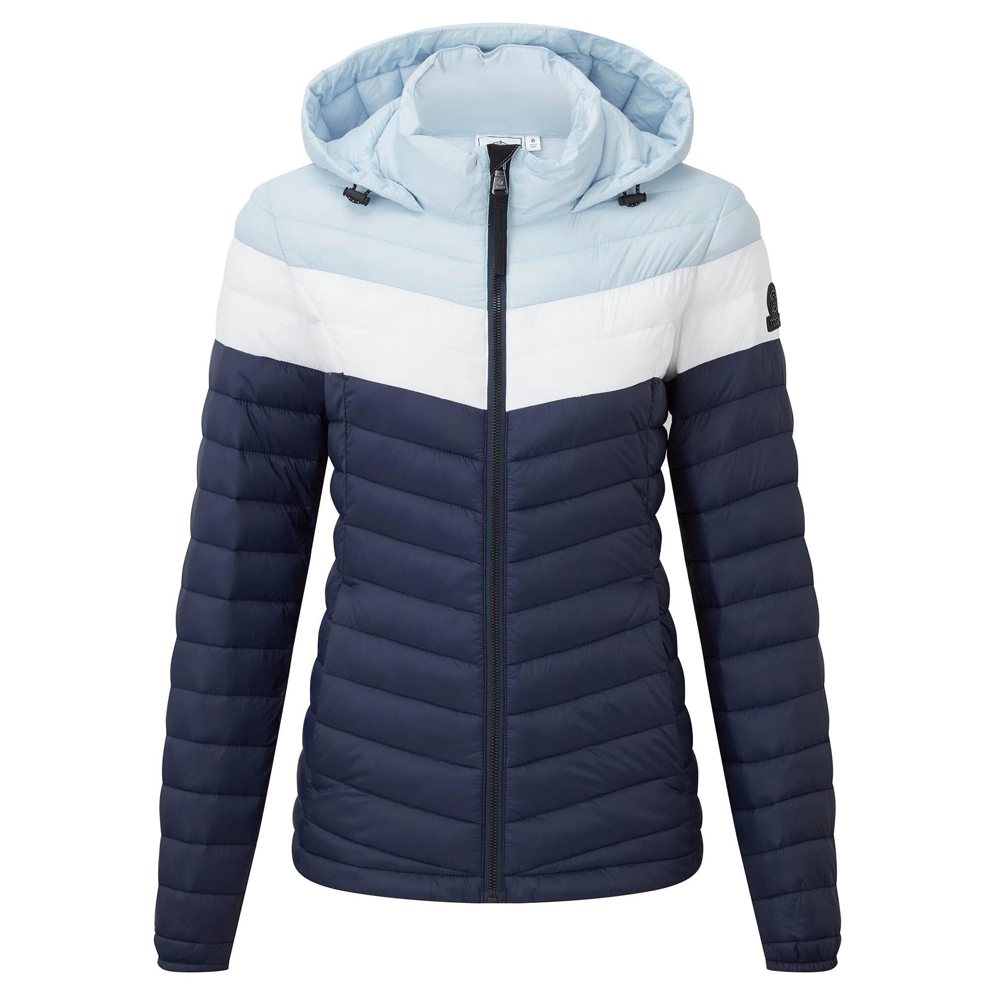 GARRISTON Women's quilted jacket (Navy / White / Blue)